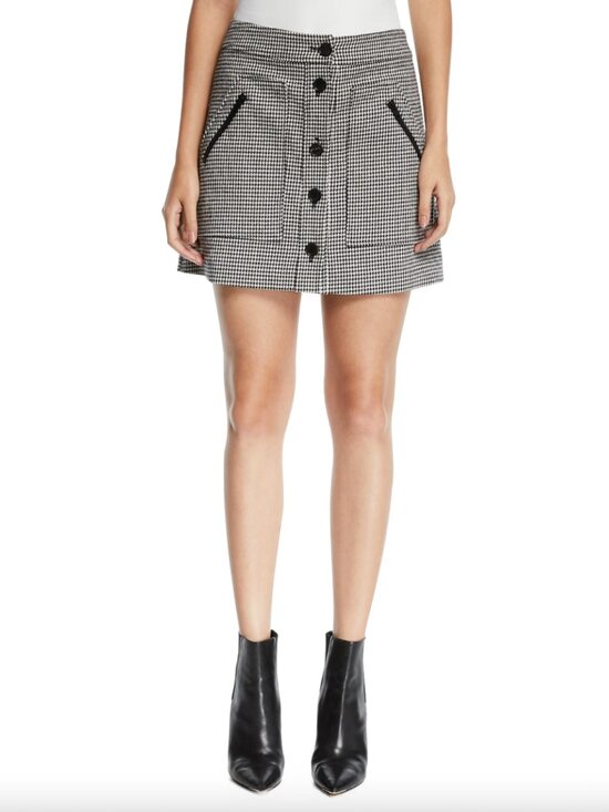 Veronica Beard Dresses & Skirts - $395 Veronica Beard Black White Houndstooth Monroe Button Skirt size 4